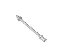 GDS-2019 Pole, 8L, Two Stop Rings/One Pen, Engineering Figure Ski Pole (Flat End), 50 Pieces Compatible with Lego DIY Parts and MOC Components for Large Brick Brands, Colour: Light Grey 194