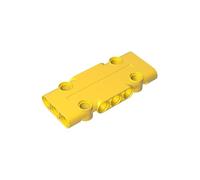 GDS-2047 71709 Technology Decoration Technic Panel 3x7x1, Yellow, 10 PCS | Compatible with LEGO Building Blocks. MOC components for major building brands. For custom builds and replacement parts.