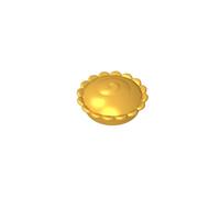 GDS-2058 Compatible with LEGO Bricks 93568 Food Pie, Metallic Gold, 50 PCS | MOC components for major building brands. Designed for custom builds, repairs and custom models.
