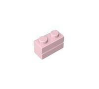 GDS-631 Special Brick 1x2 with Masonry Brick Profile 50 Pieces Compatible with Lego DIY Parts and Brick Moc Components Colour: Light Pink 17