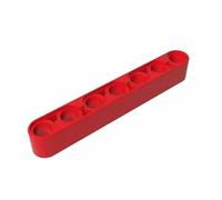 GDS-665 Compatible with LEGO 32524 Technic Beam 1x7 Thick, Red, 50 PCS | MOC components for major building brands. Designed for custom builds, repairs and custom models.