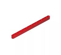 GDS-668 Compatible with LEGO 32278 Technic Beam 1x15 Thick, Red, 10 PCS | MOC components for major building brands. Designed for custom builds, repairs and custom models.