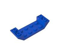 GDS-687 22889 2x6 45° Reverse Double-Sided Sloped Brick, Blue, 10 PCS | Compatible with LEGO Building Blocks. MOC components for major building brands. For custom builds and replacement parts.
