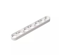 GDS-695 Compatible with LEGO 32065 Technic Beam 1x7 Thin, White, 50 PCS | MOC components for major building brands. Designed for custom builds, repairs and custom models.
