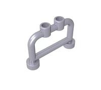 GDS-728 Bar 1x4x2 with Studs 50PCS Compatible with Lego Toy 4083 DIY Parts and MOC Components for Major Brick Brands Color:Flat Silver