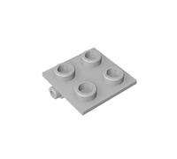 GDS-830 Hinge Brick 2x2 Top Plate Thin 10 Pack Compatible with Lego Bricks 6134 DIY Parts and MOC Components for Large Brick Brands Light Bluish Grey 194