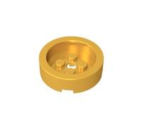 GDS-90091 Round Brick 4X4 Round Brick Wheel 10 Pieces Compatible with Lego 68325 Components Moc Wholesale Classic Color:Metallic Gold