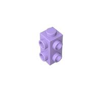 GDS-90140 Hinge Bricks 1X1X2 Double Sided Raised Brick 50 Pieces Compatible with Lego Components Moc Wholesale Classic Color:Lavender 325