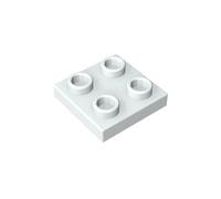GDS-902 2x2 Special Hinge Plate with Pin on Base 2476 48241 4237084 50 Pieces Compatible with Lego Components Moc Wholesale Classic Color:Milky White