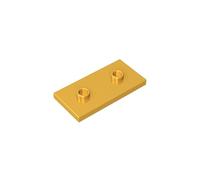 GDS-90201 Base Plate 2X4 Eight Turns 2 Plate 10 Pieces Compatible with Lego Components Moc Wholesale Classic Color:Metallic Gold