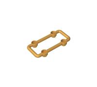 GDS-90202 Ornaments Close 1X6X3 with 4 Protrusions 10 Pieces Compatible with Lego 23444 29165 Components Moc Wholesale Classic Color:Pearl Gold 297