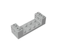 GDS-90230 Technology Brick, Transport Base Plate 2X6X1 with Shaft Hole 10 Pieces Compatible with Lego Components Moc Wholesale Classic Color:Light Blue Grey 194