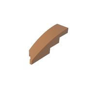 GDS-90582 Wedge Curved Panel 4x1 Right, Compatible with Lego 10-piece MOC Building Toy Color:Medium Dark Flesh 084