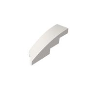 GDS-90582 Wedge Curved Panel 4x1 Right, Compatible with Lego 10-piece MOC Building Toy Color:White 090