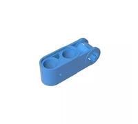 GDS-936 Technic Vertical Axle and Pin Connector, 3L, with 2 Pin Holes, Pack of 50, Compatible with Lego 42003 MOC Components for Large Brick Brands, Colour: Light Blue 102