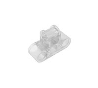 GDS-939 Technic Vertical Triple Axle and Pin Connector, Pack of 50, Compatible with Lego 63869, DIY Parts and MOC Components for Large Brick Brands, Colour: Full Transparent/Clear 40