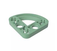 GDS-990 Technic Beam 3x3 L-Shape with Quarter Ellipse Thin 50PCS Compatible with Lego Toy 32249 DIY Parts and MOC Components for Major Brick Brands Color:Sand Green