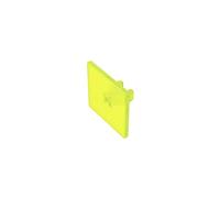 GDS-M291 2x2 Square Castle Flag 10 Pieces Compatible with Lego MOC Building Blocks Color:Trans Neon Green 141