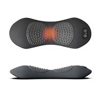 GDSAFS 3 in 1 Back Massager, Soothe 3 in 1 Back Massager for Sciatica, Heated Vibration Traction, Memory Foam Pillow, Relieve Neck & Back Discomfort, Adjustable Height for Bed&Chair (1*Black)
