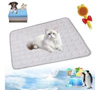 GDSAFS Kittra Cooling Mat for Cats, 2025 New Pet Cooling Mat for Dogs & Cats, Portable & Washable Cat Coolings Bed, 3 Layer System Instant Cool, Comfortable Soft, Easy Clean Summer (Gray,X-Large)
