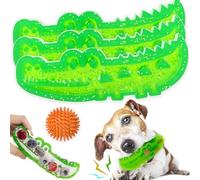GDSAFS Slow Feed Chew and Fetch Crocodile, Interactive Dog Slow Feeder Puzzle Toy, Alligator Treat Dispensing Dog Toys - Keep Them Busy, Rugged & Durable, for All Dogs Play Chewing Training (S-3PCS)