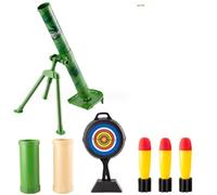 GDSCSKKS Children's Mortar Plastic Toys, Boy Launcher Toys, Gifts For Children Over Three Years Old(Green)