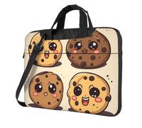 GDSHJKLW 13 Inch Laptop Shoulder Bag For Men Women,Waterproof Briefcase Messenger Bag 3 Chocolate Chip Cookies Laptop Sleeve Bag W/Strap Handle