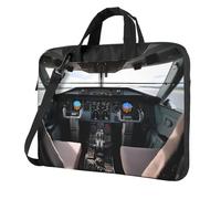 GDSHJKLW 13 Inch Laptop Shoulder Bag For Men Women,Waterproof Briefcase Messenger Bag Airplane Cockpit1 Laptop Sleeve Bag W/Strap Handle