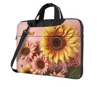GDSHJKLW 13 Inch Laptop Shoulder Bag For Men Women,Waterproof Briefcase Messenger Bag Big Sunflower Laptop Sleeve Bag W/Strap Handle