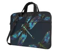 GDSHJKLW 13 Inch Laptop Shoulder Bag For Men Women,Waterproof Briefcase Messenger Bag Dragonfly Laptop Sleeve Bag W/Strap Handle