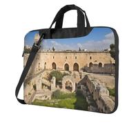 GDSHJKLW 13 Inch Laptop Shoulder Bag For Men Women,Waterproof Briefcase Messenger Bag Israel At The Tower Of David Laptop Sleeve Bag W/Strap Handle