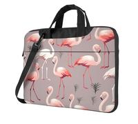 GDSHJKLW 13 Inch Laptop Shoulder Bag For Men Women,Waterproof Briefcase Messenger Bag Pink Flamingo Pattern Laptop Sleeve Bag W/Strap Handle