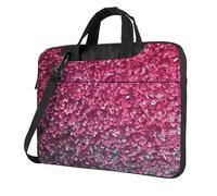 GDSHJKLW 14 Inch Laptop Shoulder Bag For Men Women,Waterproof Briefcase Messenger Bag 3d Pink Glitter Laptop Sleeve Bag W/Strap Handle