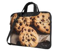 GDSHJKLW 14 Inch Laptop Shoulder Bag For Men Women,Waterproof Briefcase Messenger Bag Chocolate Chip Cookies Laptop Sleeve Bag W/Strap Handle