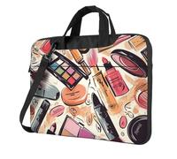 GDSHJKLW 14 Inch Laptop Shoulder Bag For Men Women,Waterproof Briefcase Messenger Bag Cosmetic And Makeup Theme Pattern Laptop Sleeve Bag W/Strap Handle