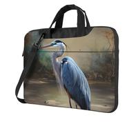 GDSHJKLW 14 Inch Laptop Shoulder Bag For Men Women,Waterproof Briefcase Messenger Bag Heron Laptop Sleeve Bag W/Strap Handle
