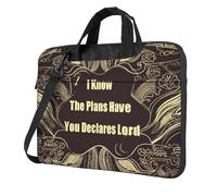 GDSHJKLW 14 Inch Laptop Shoulder Bag For Men Women,Waterproof Briefcase Messenger Bag I Know The Plans Have You Declares Lord Laptop Sleeve Bag W/Strap Handle