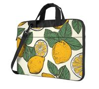 GDSHJKLW 14 Inch Laptop Shoulder Bag For Men Women,Waterproof Briefcase Messenger Bag Lemon Fruit Pattern Laptop Sleeve Bag W/Strap Handle