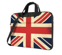 GDSHJKLW 14 Inch Laptop Shoulder Bag For Men Women,Waterproof Briefcase Messenger Bag Uk Flag Laptop Sleeve Bag W/Strap Handle