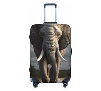 GDSHJKLW 3d Elephant Travel Luggage Cover Suitcase Protector Washable Elastic Suitcase Cover Anti-Scratch Luggage Protector Medium Travel Suitcase Baggage Cover Fits 18-32 Inch Suitcase, Black, M
