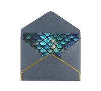 GDSHJKLW 3D Magical Dragon Scales Pattern Greeting Card with Black Envelopes, 4x6 Thinking of You Cards Happy Birthday Wedding Invitation Blank Note Card for All Occasions