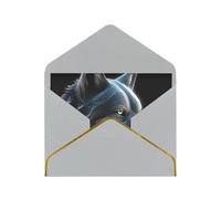 GDSHJKLW 3D Wolf Greeting Card with Light Grey Envelopes, 4x6 Thinking of You Cards Happy Birthday Wedding Invitation Blank Note Card for All Occasions