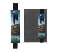 GDSHJKLW Abandoned Cruise Ship At Sea Elastic Band Pen Holder Detachable Pu Leather Pen Sleeve Pouch Journal Pencil Holder Pencil Case Office Supplies Gift For Hardcover Journals Notebooks Planners