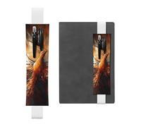 GDSHJKLW Abstract Phoenix Elastic Band Pen Holder Detachable Pu Leather Pen Sleeve Pouch Journal Pencil Holder Pencil Case Office Supplies Gift For Hardcover Journals Notebooks Planners