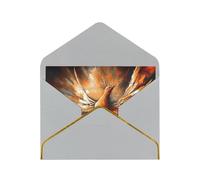 GDSHJKLW Abstract Phoenix Greeting Card with Light Grey Envelopes, 4x6 Thinking of You Cards Happy Birthday Wedding Invitation Blank Note Card for All Occasions