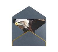 GDSHJKLW An Eagle Greeting Card with Black Envelopes, 4x6 Thinking of You Cards Happy Birthday Wedding Invitation Blank Note Card for All Occasions