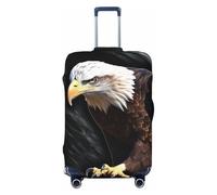 GDSHJKLW An Eagle Travel Luggage Cover Suitcase Protector Washable Elastic Suitcase Cover Anti-Scratch Luggage Protector X-Large Travel Suitcase Baggage Cover Fits 18-32 Inch Suitcase, Black, XL