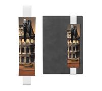 GDSHJKLW Ancient Colosseum Elastic Band Pen Holder Detachable Pu Leather Pen Sleeve Pouch Journal Pencil Holder Pencil Case Office Supplies Gift For Hardcover Journals Notebooks Planners
