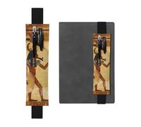 GDSHJKLW Ancient Egyptian Elastic Band Pen Holder Detachable Pu Leather Pen Sleeve Pouch Journal Pencil Holder Pencil Case Office Supplies Gift For Hardcover Journals Notebooks Planners