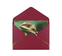 GDSHJKLW Animal Lizard Greeting Card with Dark Red Envelopes, 4x6 Thinking of You Cards Happy Birthday Wedding Invitation Blank Note Card for All Occasions